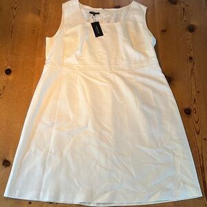 Vine White Sleeveless Mini Dress, plus size 20W, new with tags